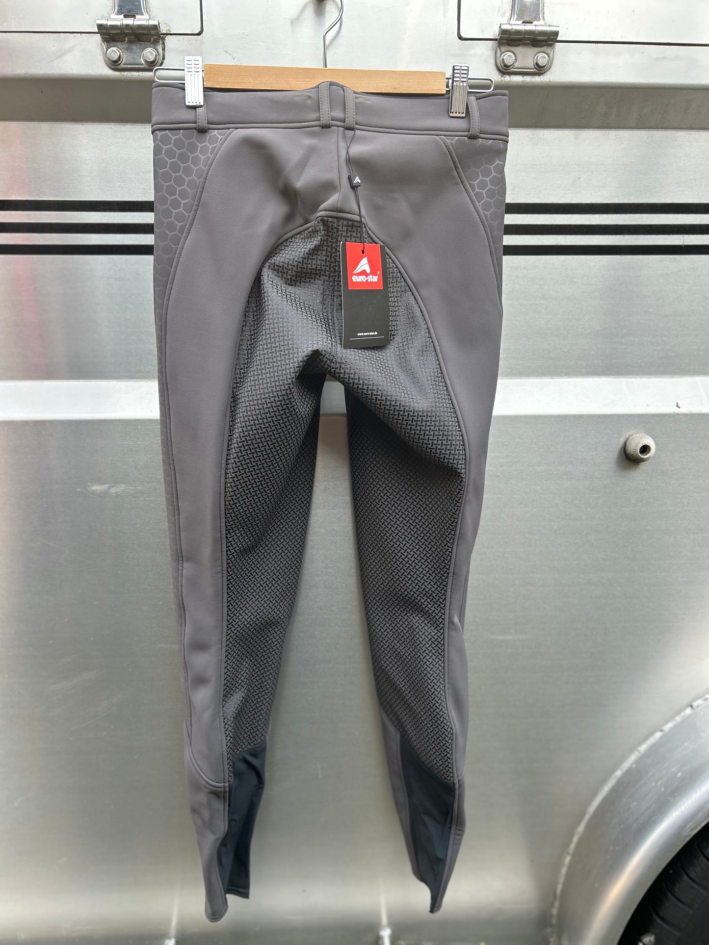 24L Euro Star Pharis grey full seat breeches