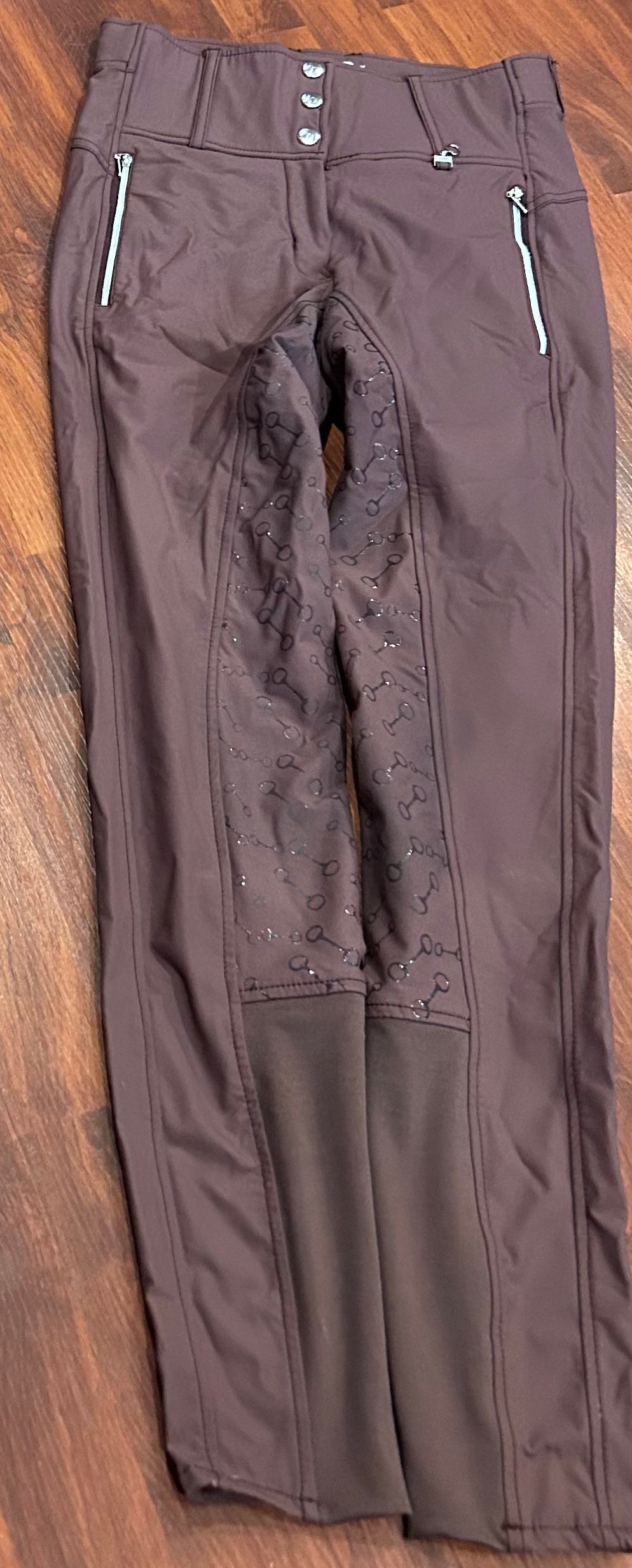 Horze size 24 plum full seat breeches