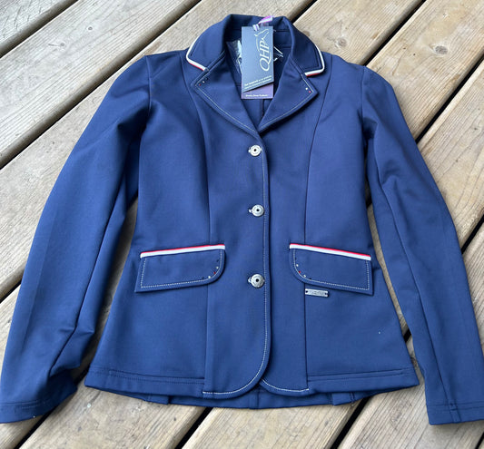QHP coco navy age 12 (size 152. Length 141-152) competition jacket