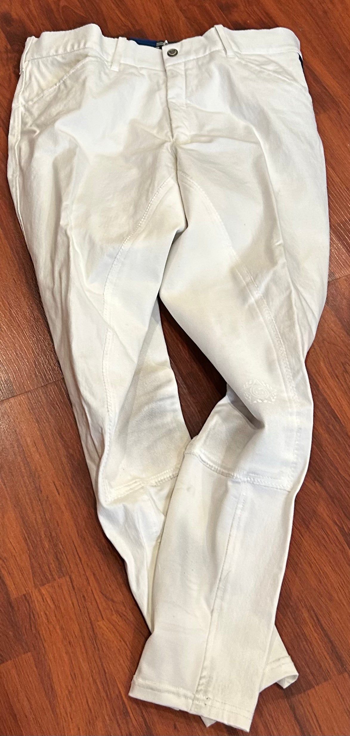 Pessoa size 34 white full seat breeches