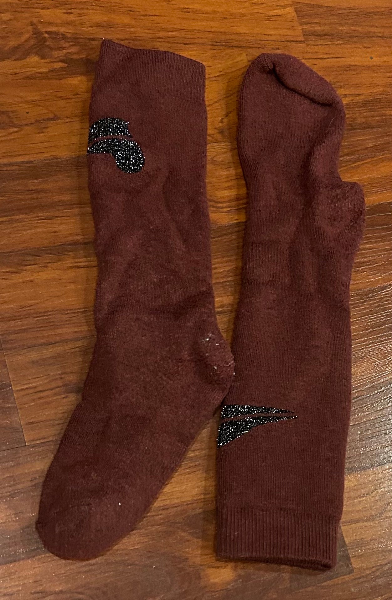 Winter socks burgundy