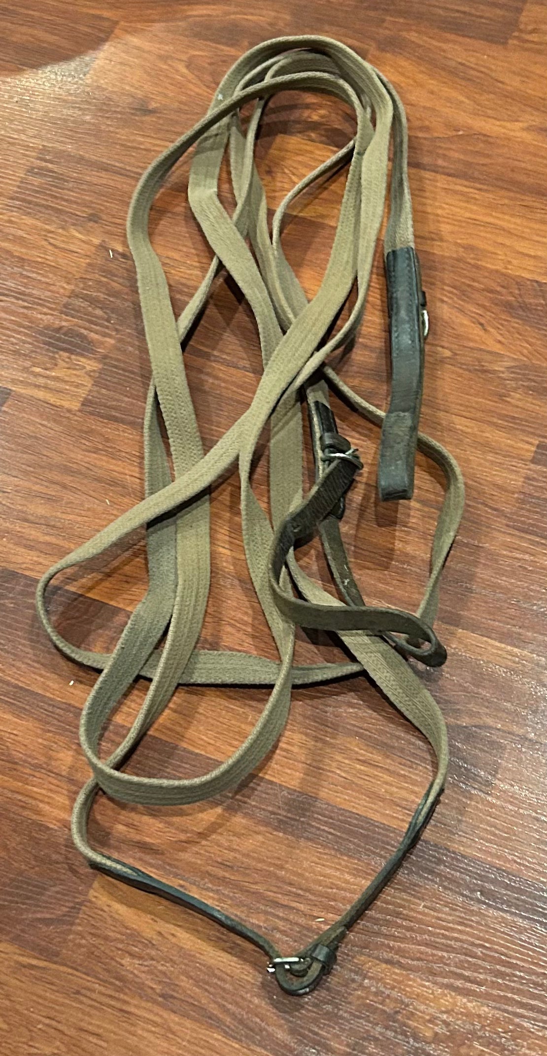 Brown cotton draw reins