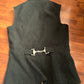 Arista large black fleece vest