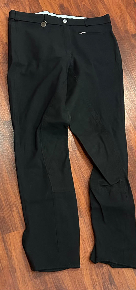 Pikeur Lugana size 32 black full seat breeches.