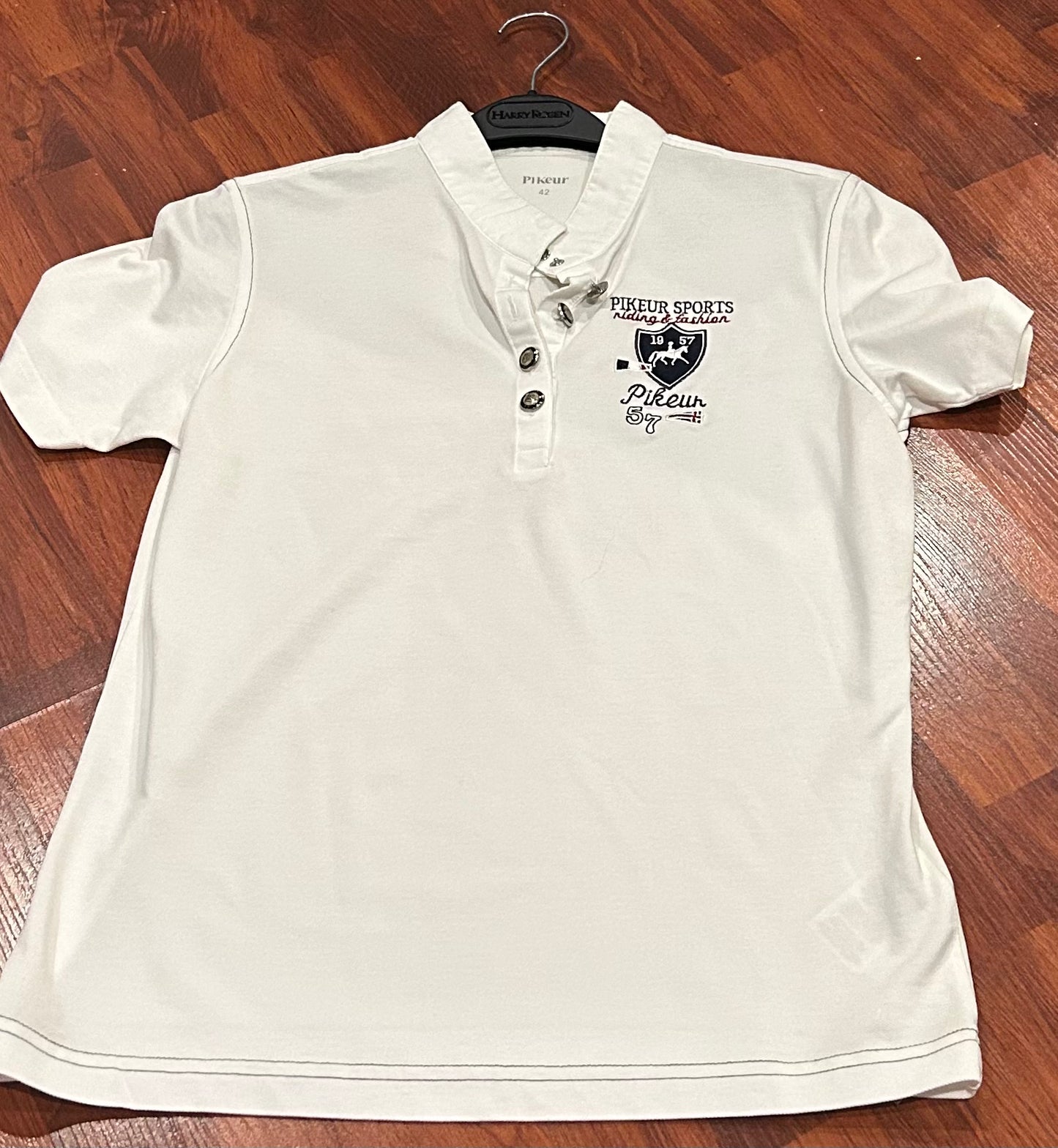 Pikeur size 42 XL white show shirt
