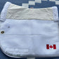 Eco gold white with Canada flag dressage pad