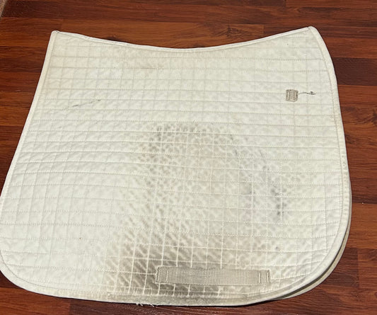 White dressage pad