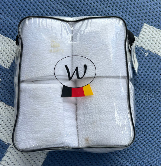 White polo wraps some stains (set of 4)