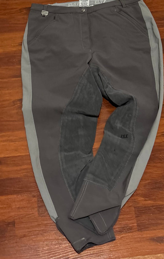 ELT grey full seat breeches 30 (32)