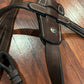 Antares full size running martingale. Brown raised fancy stitch.