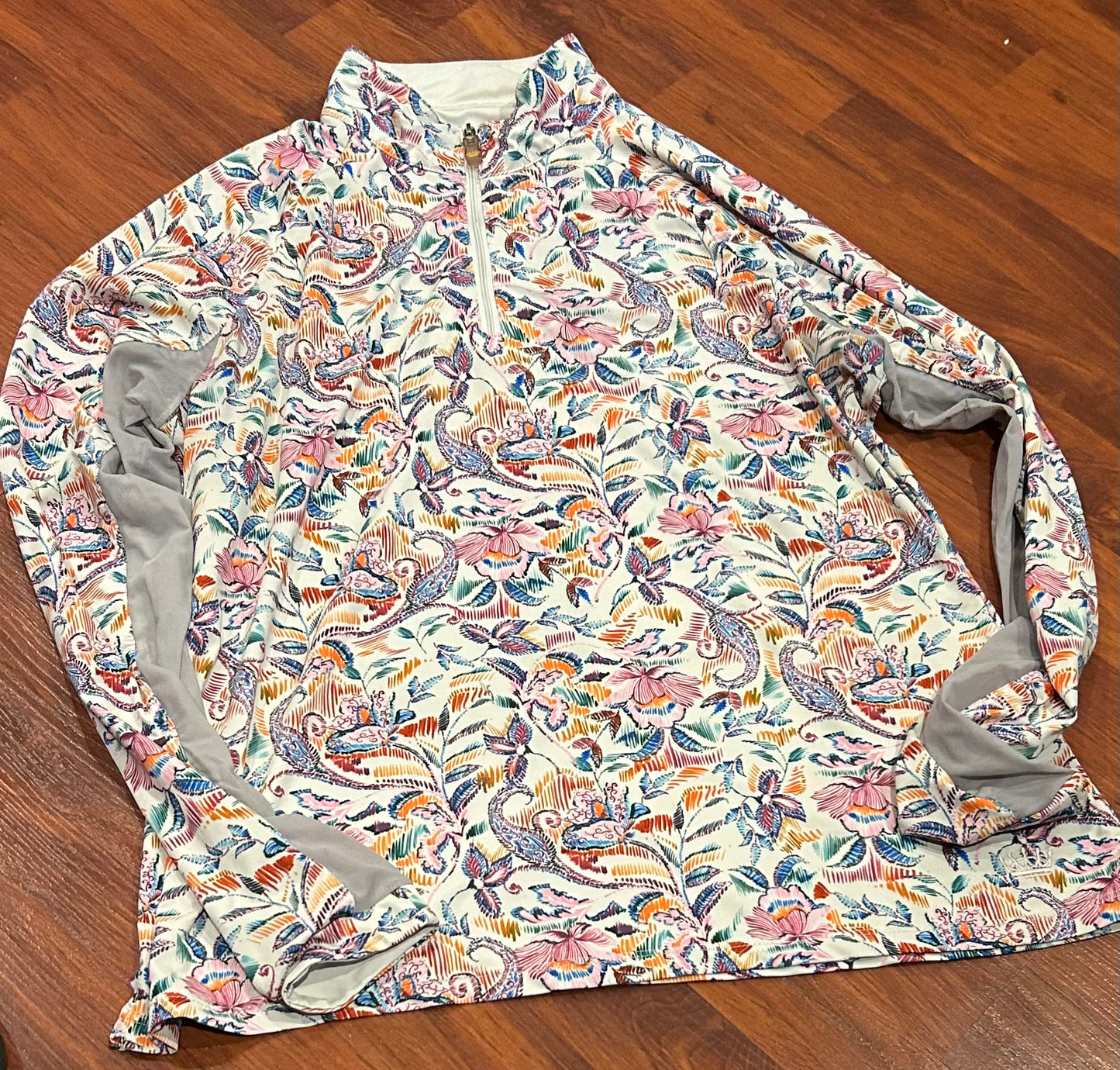 Kastel XL sun shirt 1/4 zip tropical