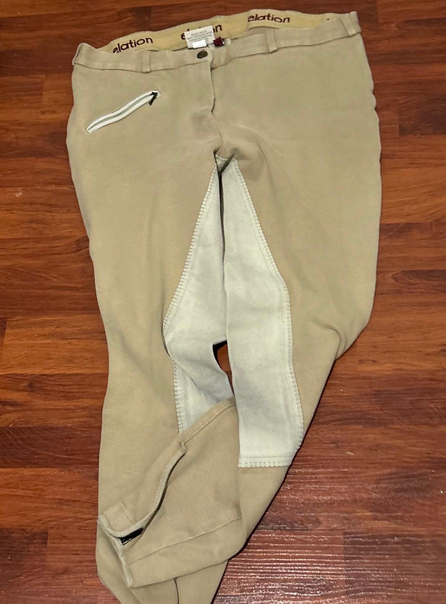 Elation tan full seat breeches 32