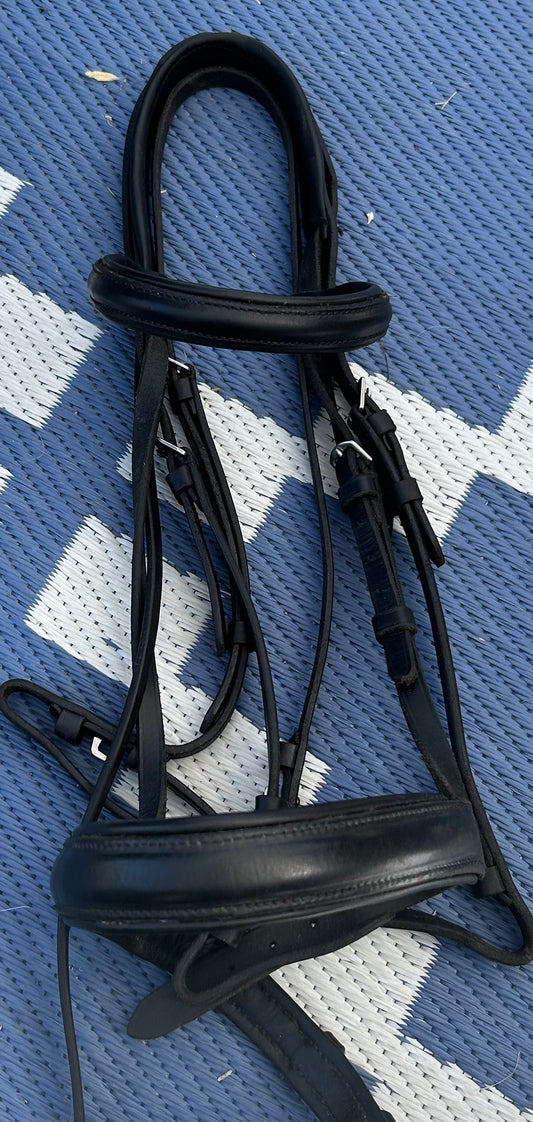 Hulsbos black double bridle full size