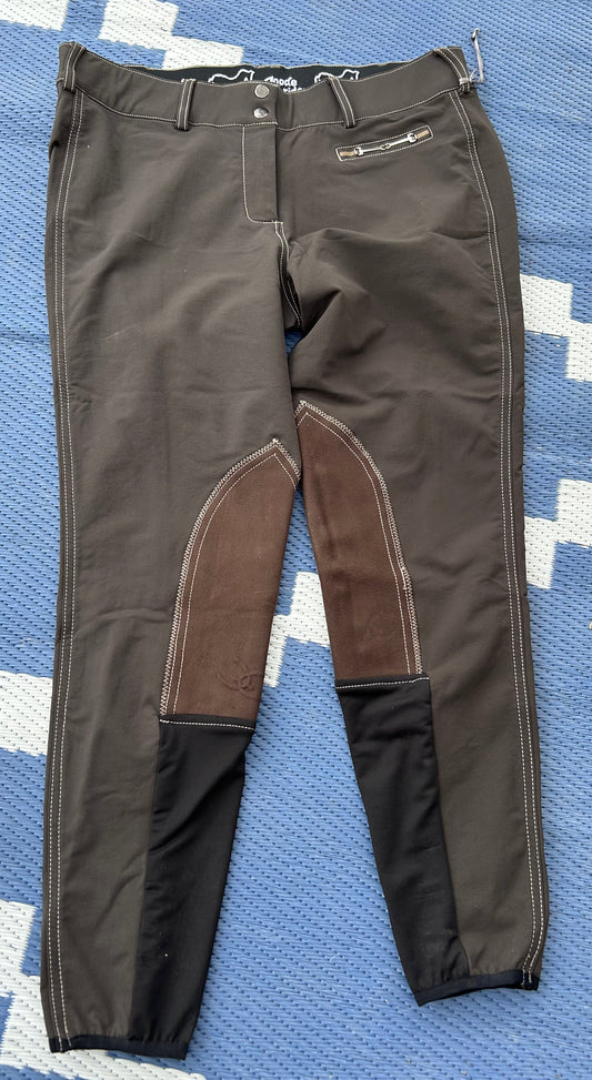 Goode rider size 36 brown knee patch Breeches
