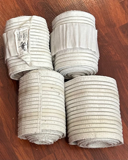 Saratoga white bandages. some stains set of 4