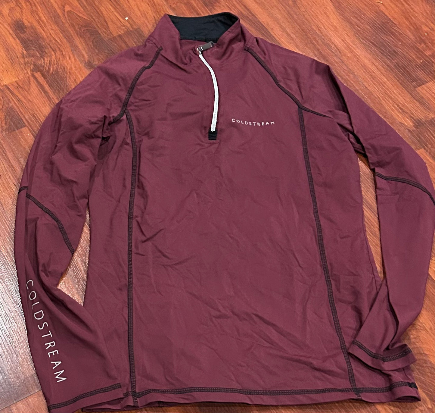 Coldstream large purple long sleeve 1/4 zip