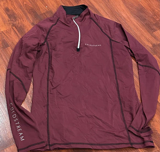 Coldstream large purple long sleeve 1/4 zip