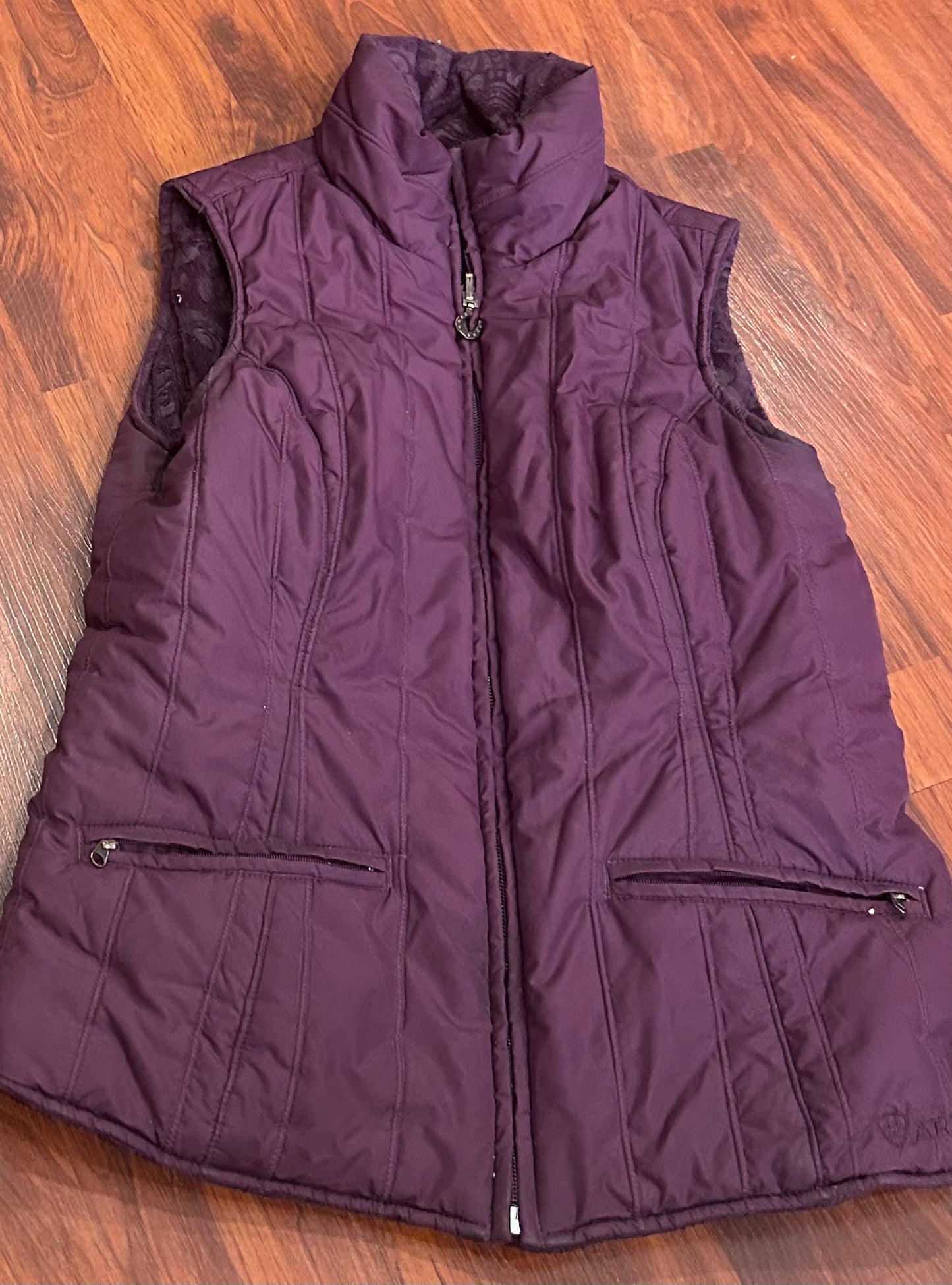 Ariat small purple reversible vest