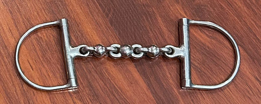 5.5” Waterford d-ring snaffle