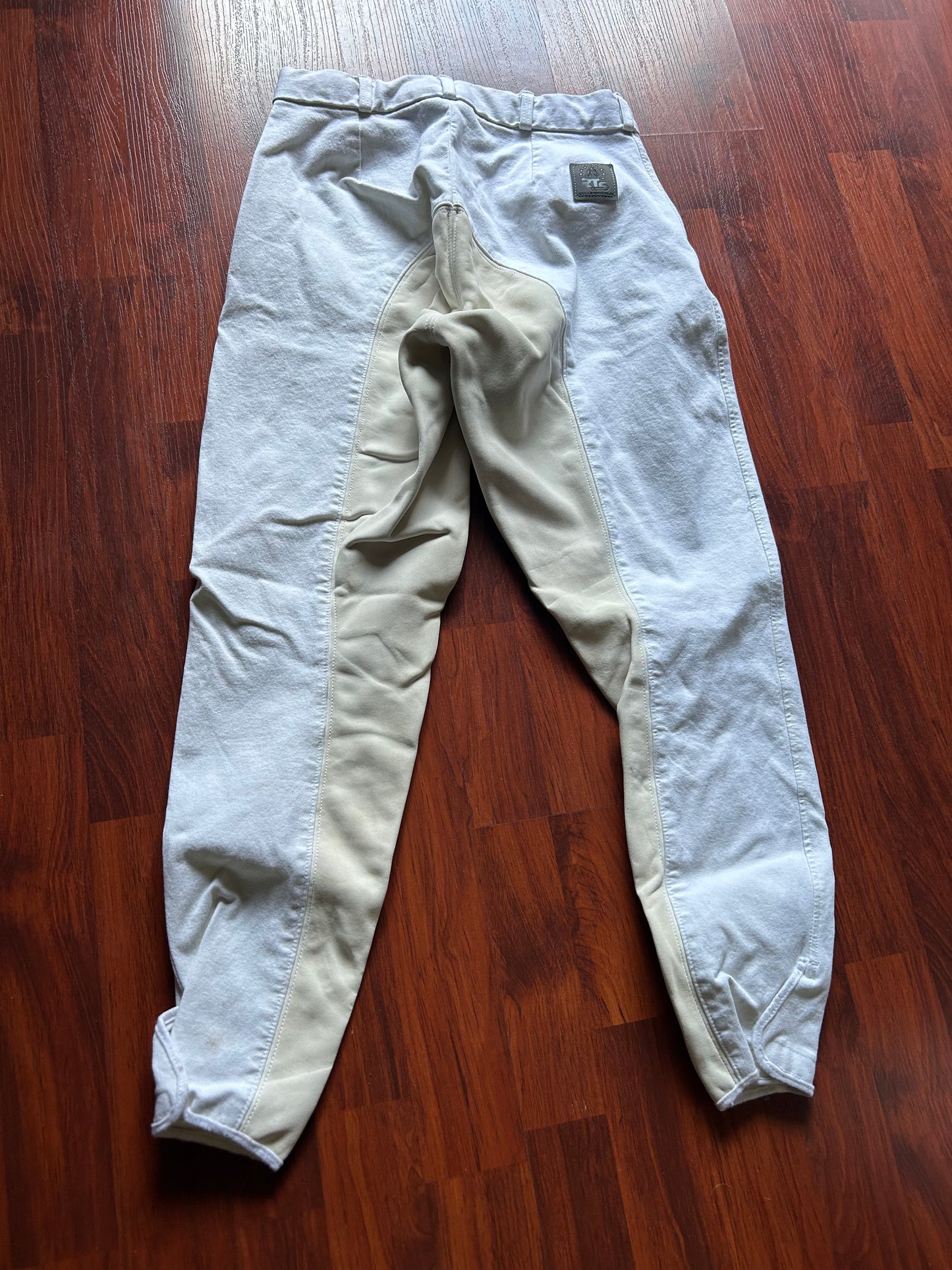 RTS size 26” white breeches real leather seat