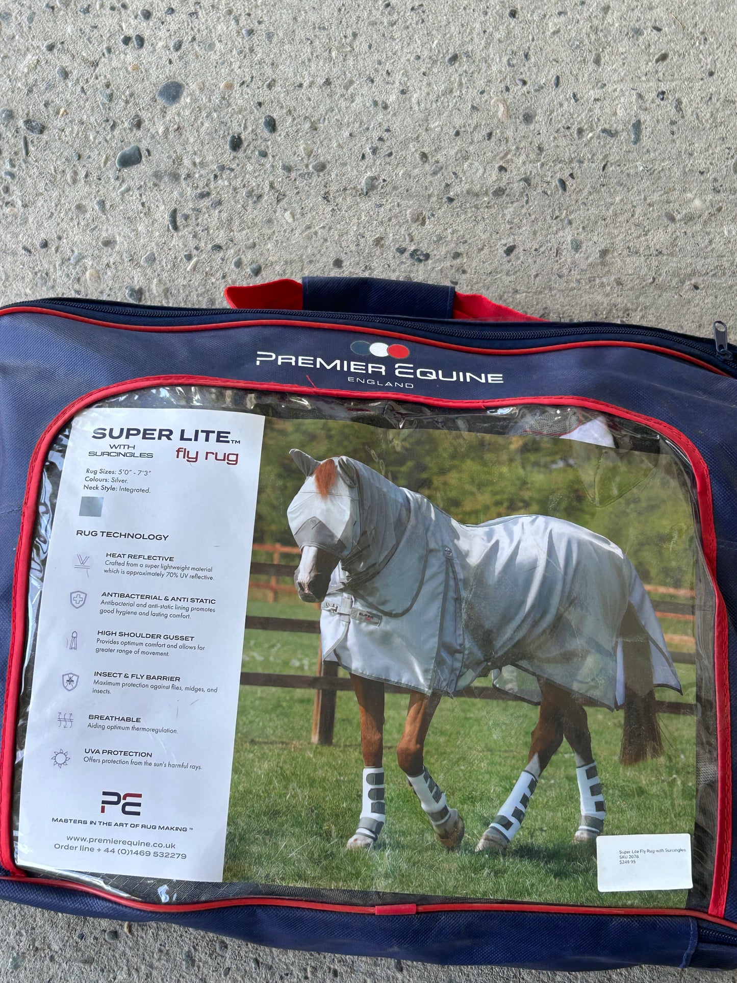 78” Premiere Equine super lite fly rug. New in bag.