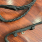 Braided brown reins