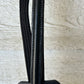 Black reins buckle closure, raised leather. Nylon with stops. Brand new