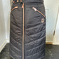 XL Leveza equestrian black and rose gold riding skirt