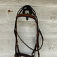 Skyline bridle warmblood size Havana raised padded crown . New.