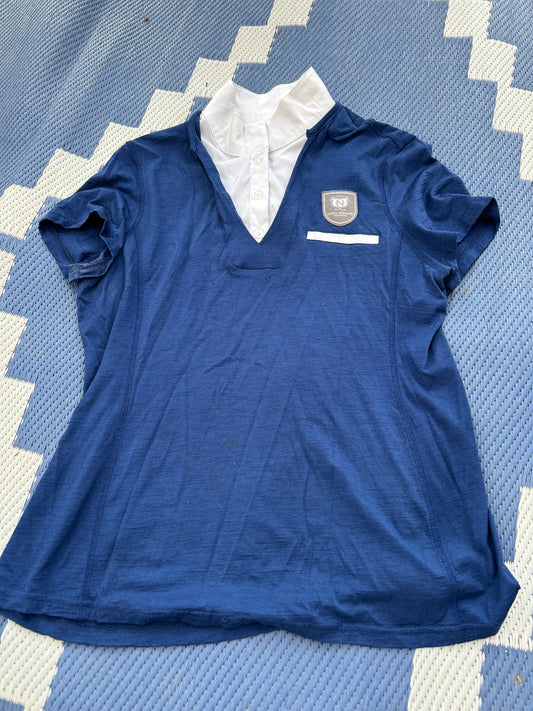 Asmar 2XL blue short sleeve shirt