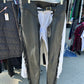 Lynn Saunders full chaps with fringe. Black. Inside leg 31”. Outside leg (waist to bottom) 40”. 13.5” calf. Waist 30”- 27” excellent condition.