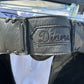Lynn Saunders full chaps with fringe. Black. Inside leg 31”. Outside leg (waist to bottom) 40”. 13.5” calf. Waist 30”- 27” excellent condition.