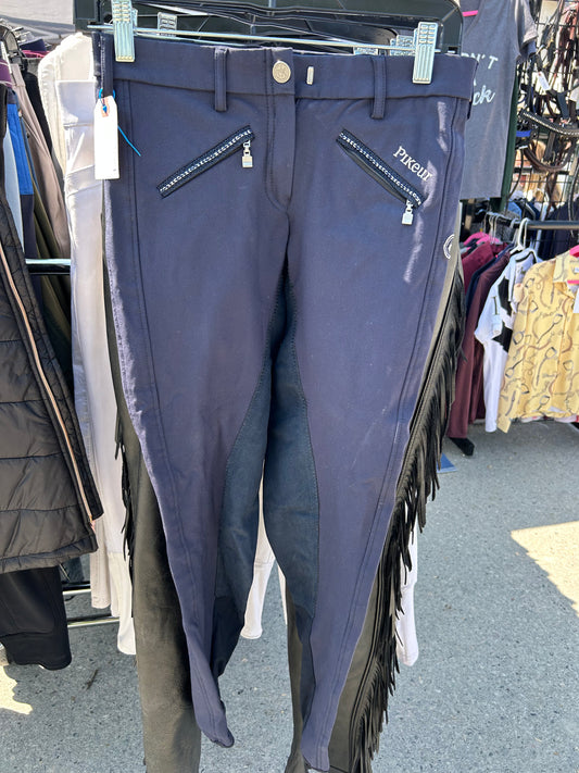 Pikeur size 24 navy full seat breeches
