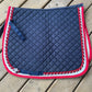 Horze navy / red full size pad