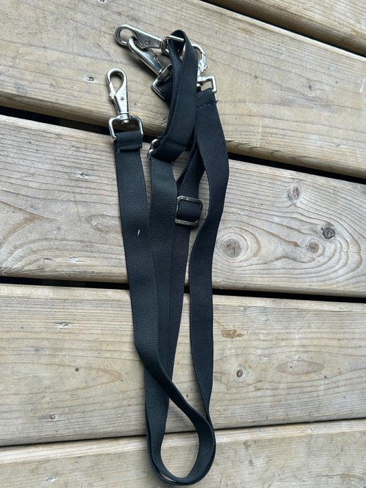 Blanket back straps pair black
