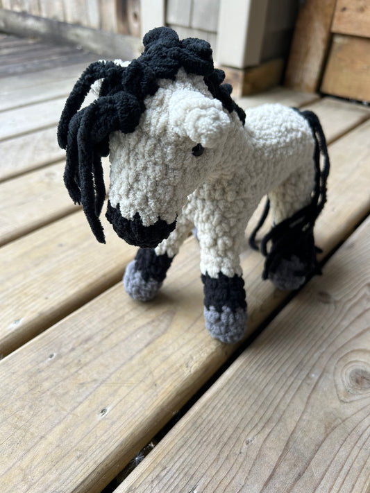Dunn plush horse 7” to wither