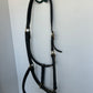 Horze full size black leather halter