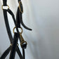 Horze full size black leather halter