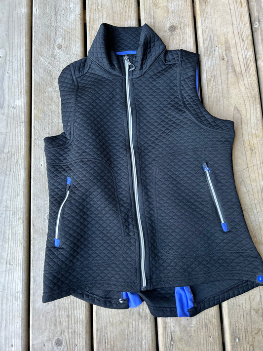 Irideon Med woman’s airloft quilted vest black.