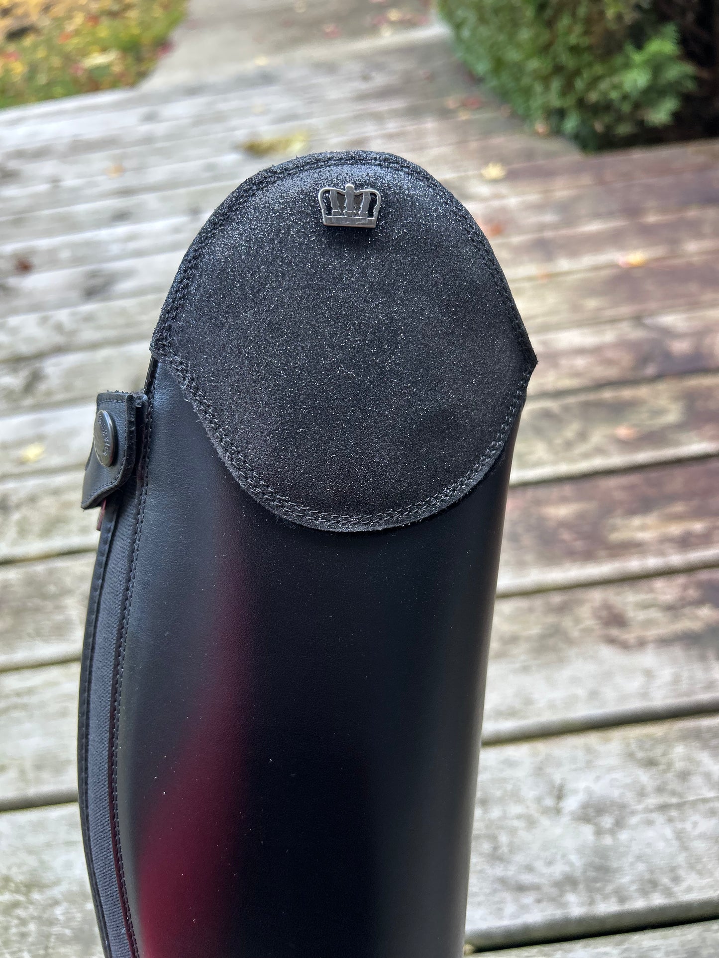 Kingsley size 39 MA XXS aspen 02 special riding boot. 14” calf 20.5” tall. New. Topper velcros off can be changed.