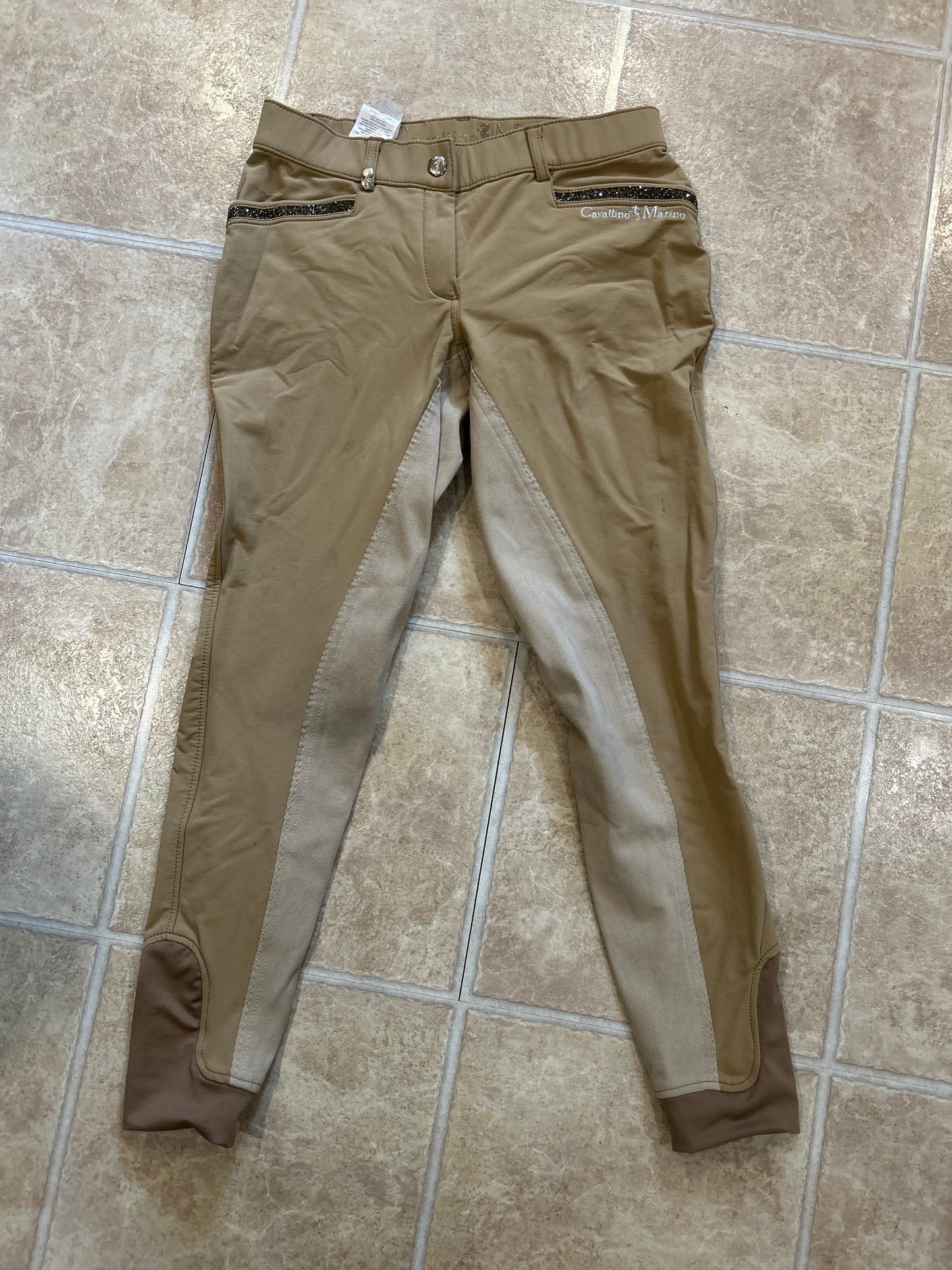 28 Cavallino Marino desert sand full seat breeches