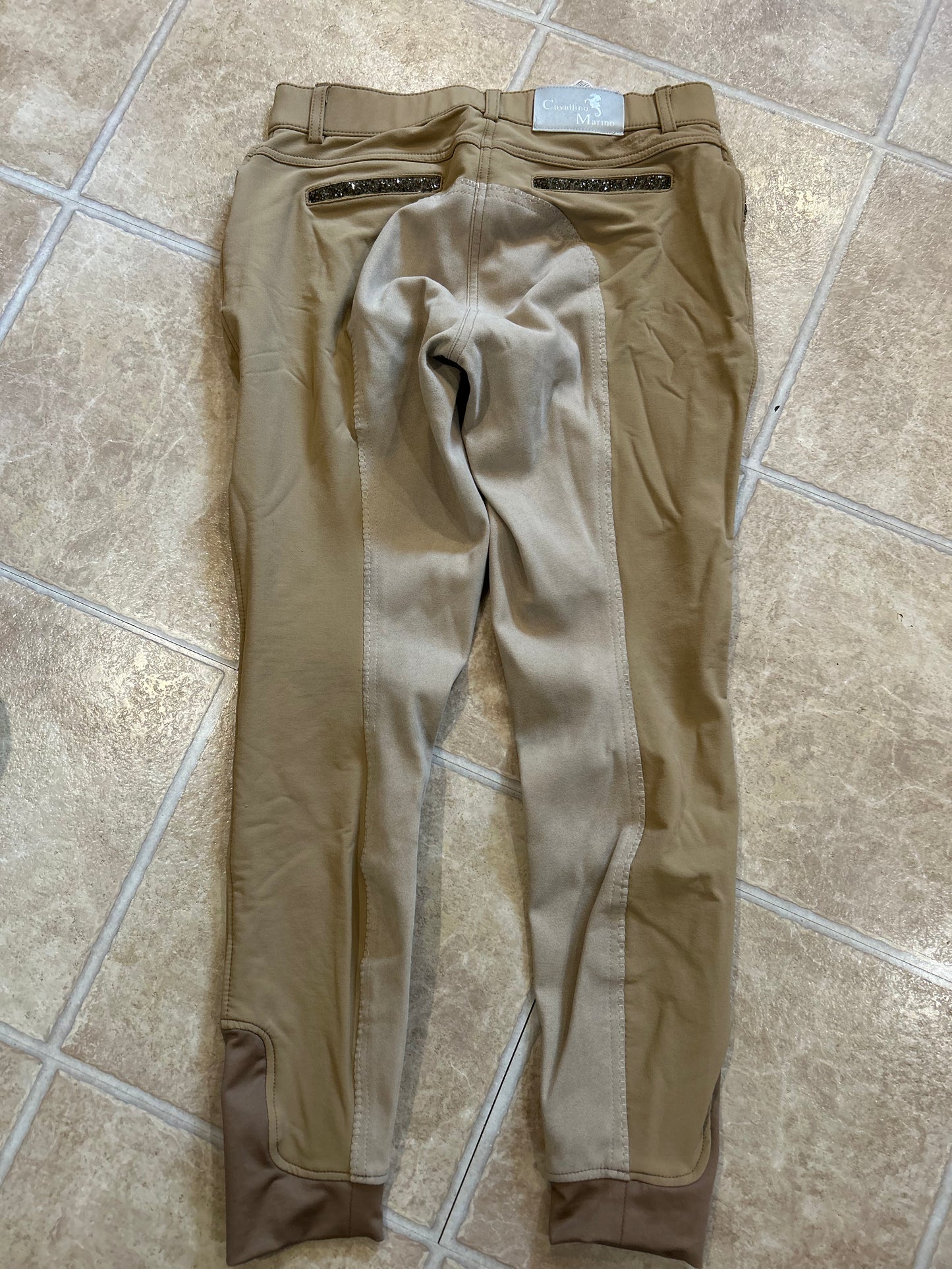 28 Cavallino Marino desert sand full seat breeches