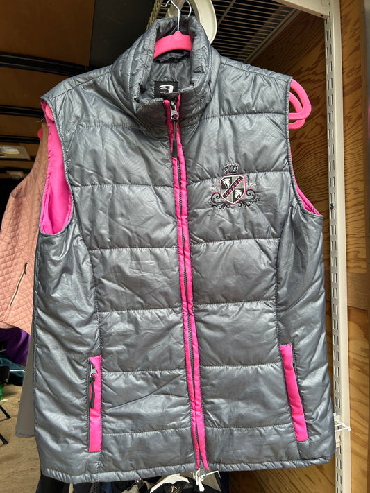 Horka large vest grey and pink