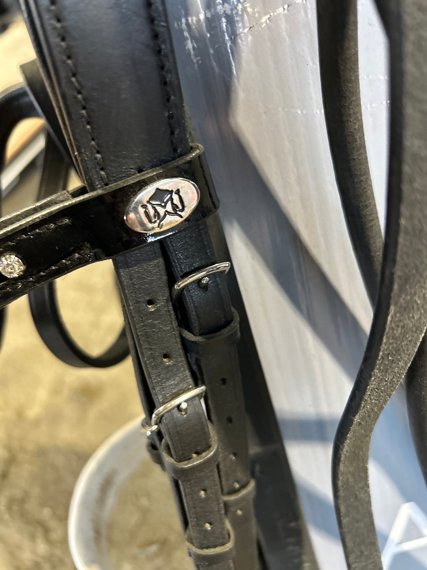 Solo XF double rolled bridle with reins