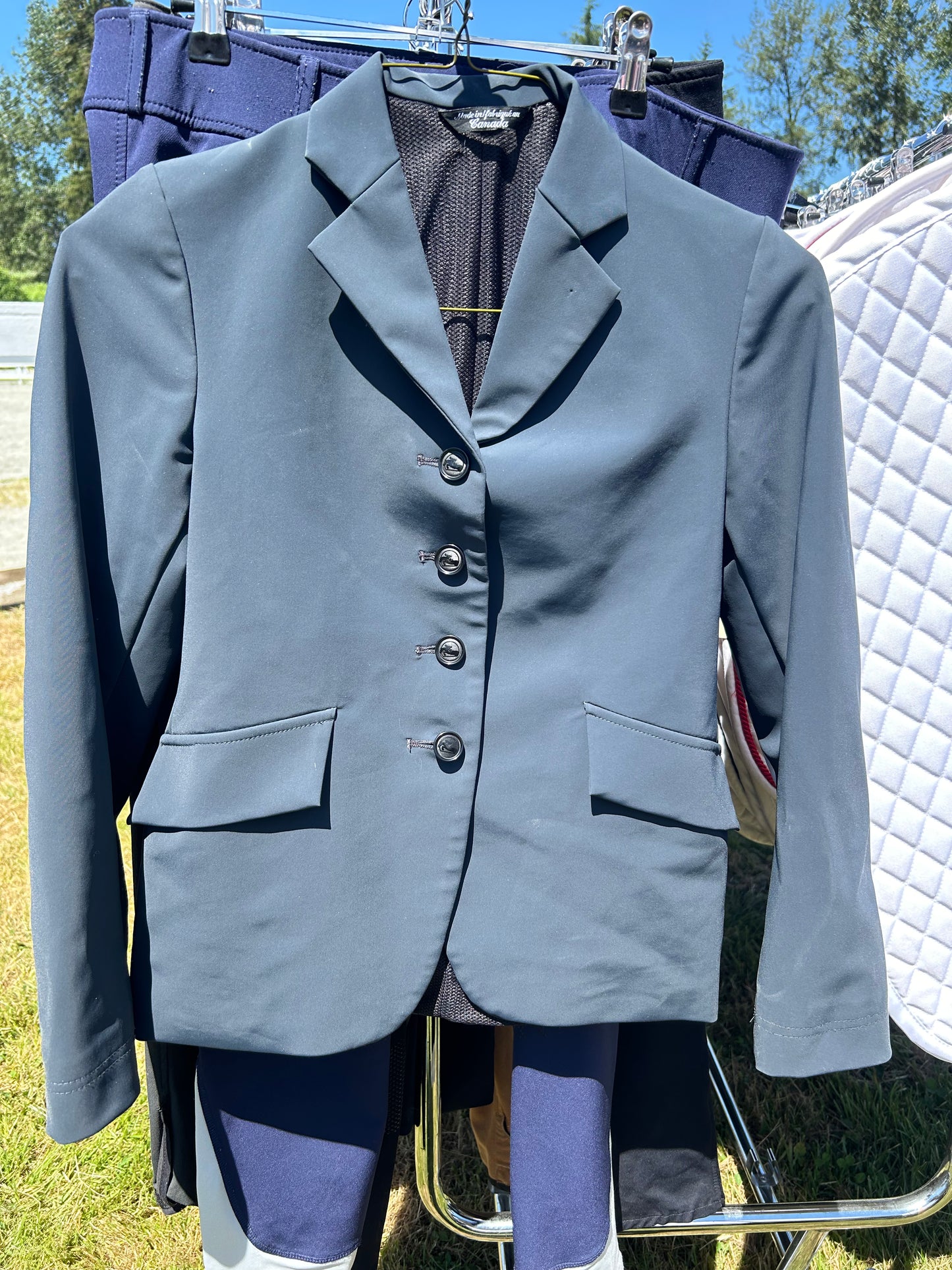 Grand Prix 16R Childs show coat gun metal grey