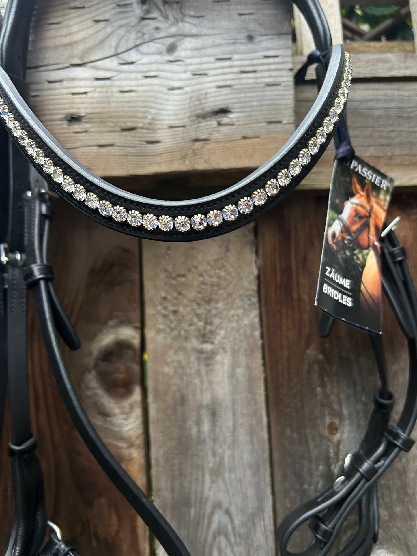 Passier full size starlight black snaffle bridle. With leather soft grip reins Brand new
