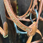 Full size figure 8 light brown bling bridle