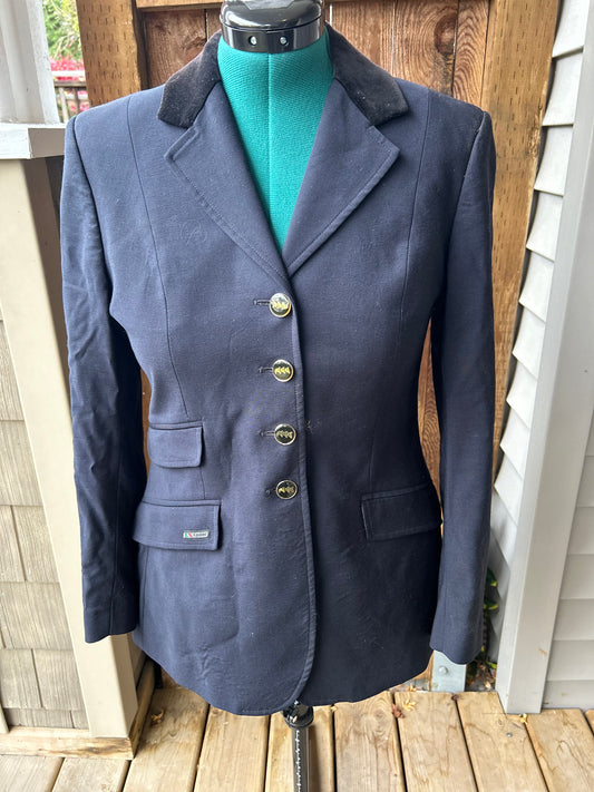 Equiline 42 wool navy show coat