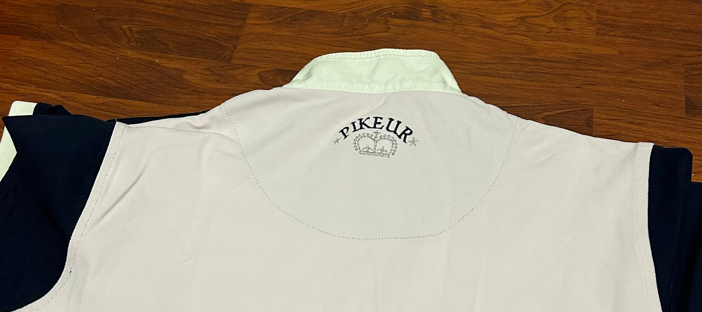 Pikeur pink and navy show shirt 38