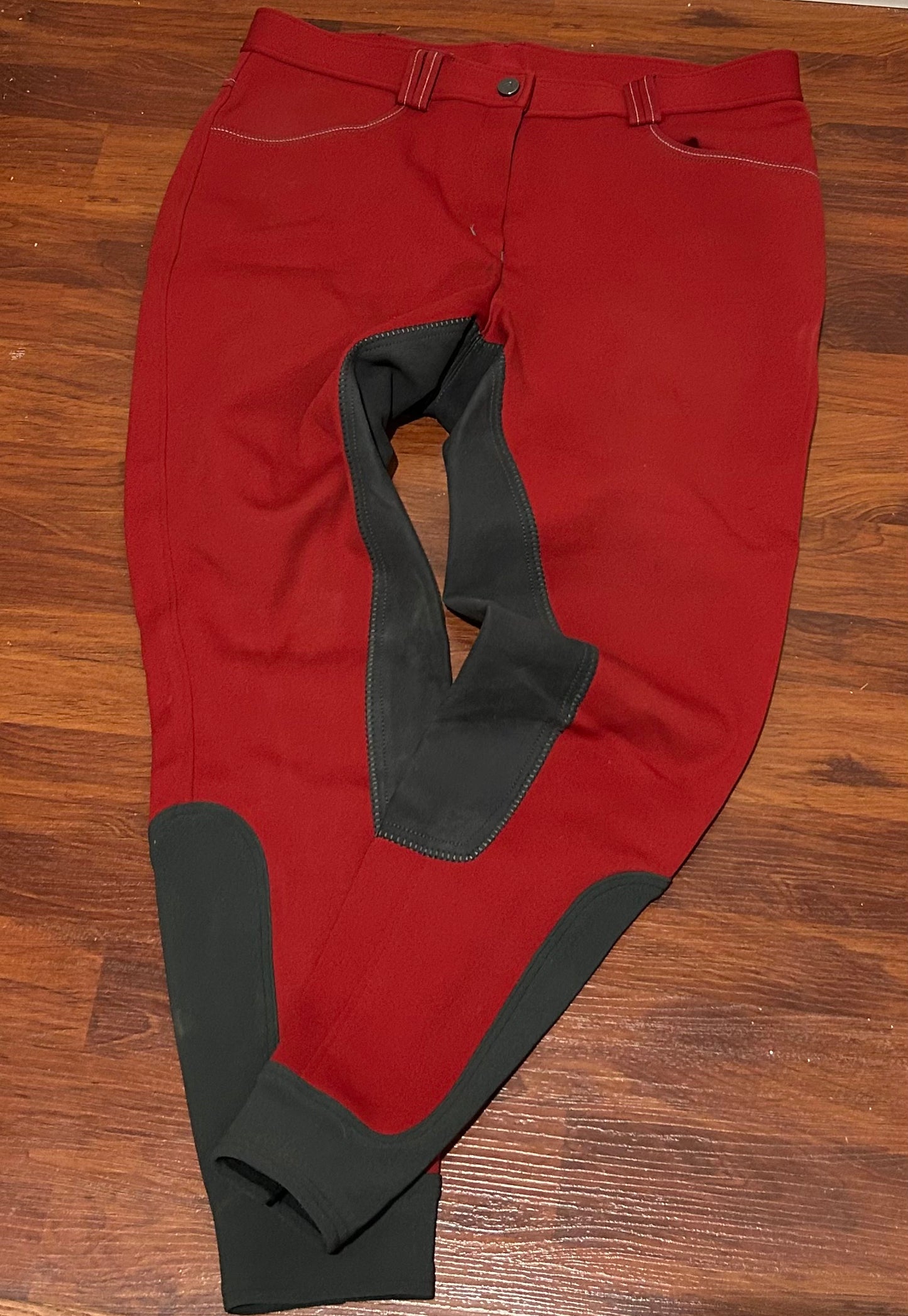 Euro Star Red Full Seat Breeches 32